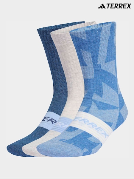adidas Blue Terrex Moutin Socks 3 Pack (W69244) | £18
