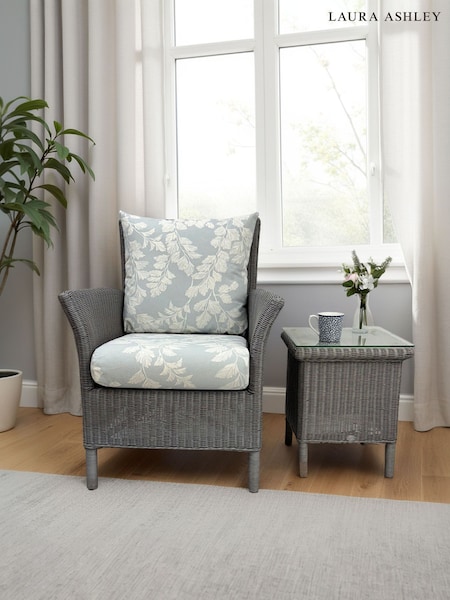Laura Ashley Grey Wilton Indoor Rattan Chair (W69329) | £532