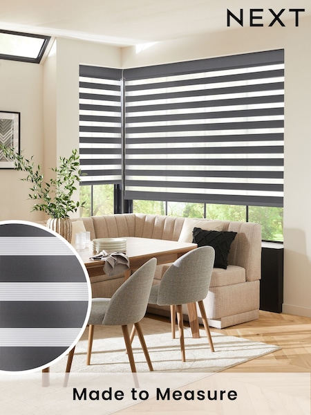 Grey Levina Made To Measure Day and Night Blind (W69363) | £43