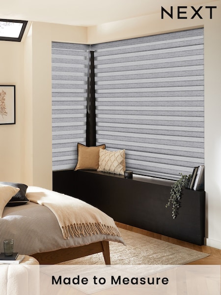 Grey Balsa Made To Measure Day and Night Blind (W69366) | £49