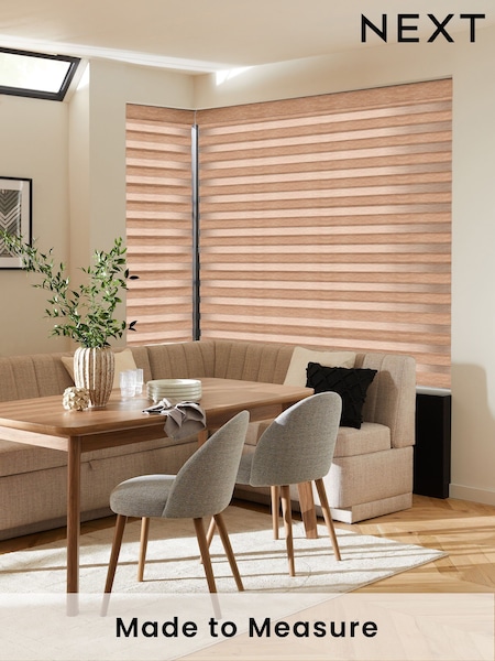 Brown Hardil Made To Measure Day and Night Blind (W69368) | £49