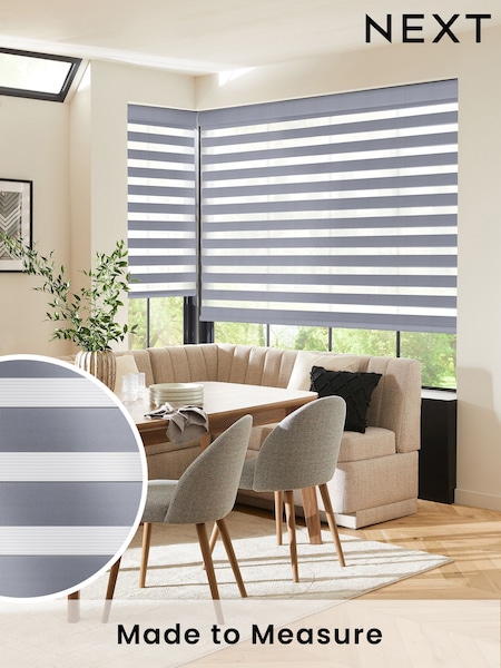 Grey Levina Made To Measure Day and Night Blind (W69369) | £43