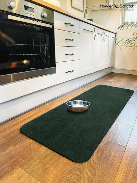 Howler & Scratch Forest Green Soft Washable Pet Runner (W69442) | £32