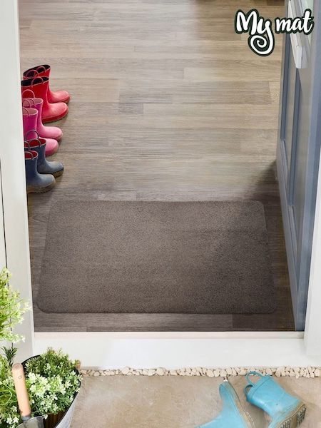 My Mat Clove Brown Soft Washable Doormat (W69463) | £16 - £32