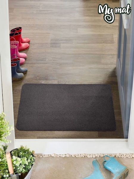 My Mat Charcoal Soft Washable Doormat (W69470) | £16 - £32