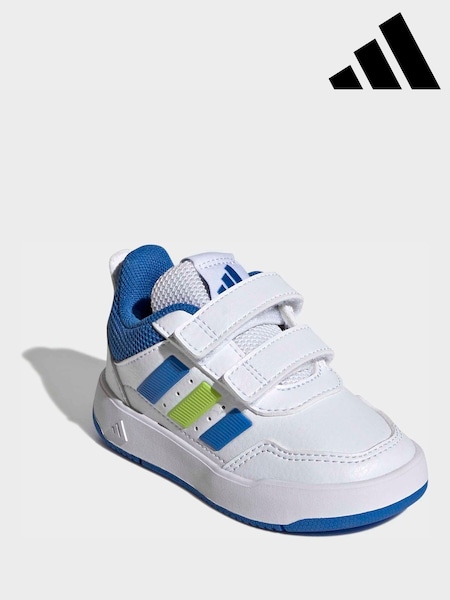 adidas White/Blue Tensaur Sport 3.0 Infant Trainers (W69526) | £23