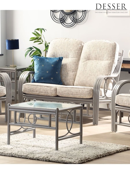 Desser Grey Madrid Fabric 2 Seat Sofa Set (W69581) | £1,530