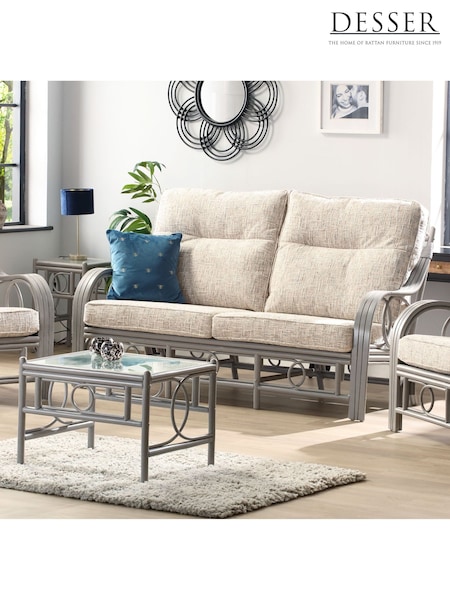 Desser Grey Wash Madrid Fabric 3 Seat Sofa Set (W69589) | £1,800