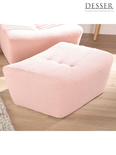 Desser Pink Cosy Upholstered Pouffe (W69591) | £216