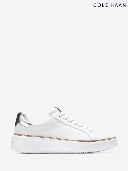 Cole Haan Womens GrandPro Topspin White Trainers (W69624) | £130