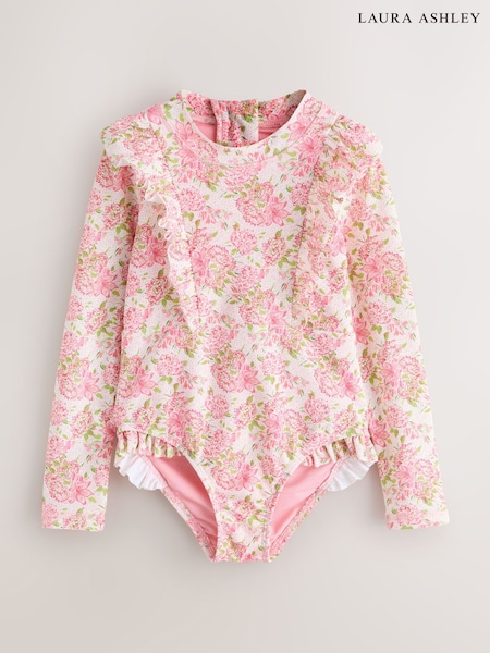 Light Pink Frill Detail Swimsuit (W69880) | £22 - £26