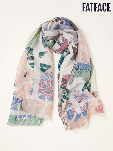 FatFace Multi Floral Crinkle Lightweight Scarf (W69886) | £25