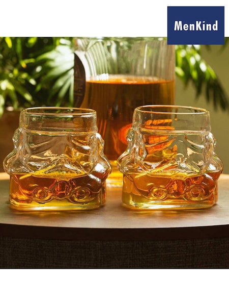 MenKind Set of 2 Clear Original Stormtrooper Whiskey Glasses (W69912) | £30