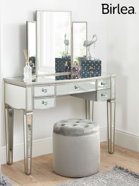 Birlea Mirrored Elysee 5 Drawer Dressing Table (W69990) | £360