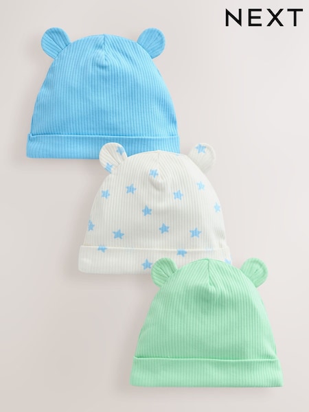 Blue/Green Baby Beanies (0-18mths) (W70070) | £7