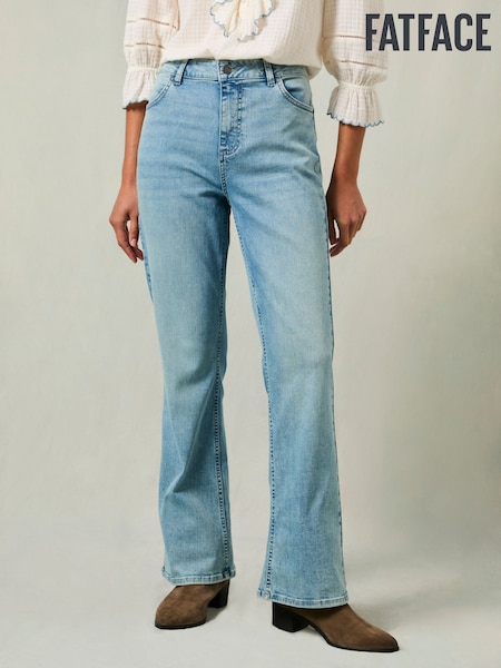 FatFace Katrine Blue Denim Skinny Bootcut Jeans (W70090) | £59