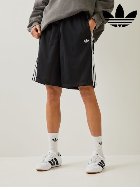adidas Originals Black 3-Stripes Jaquard Shorts (W70609) | £35