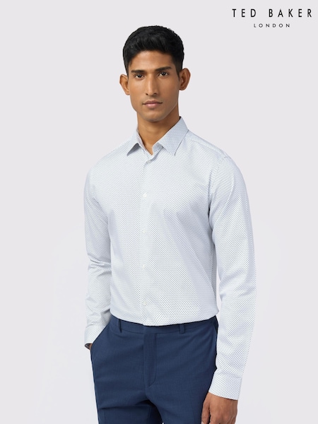 Ted Baker Tailoring  Diamond Slim White Shirt (W70625) | £79