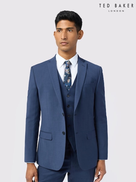 Ted Baker Tailoring Blue Performance Panama Jacket (W70779) | £219