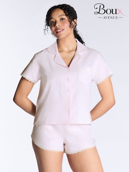 Boux Avenue Stripe Lace Short Pyjamas Set (W70875) | £40