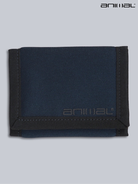 Animal Blue Trifold Wallet (W70917) | £20