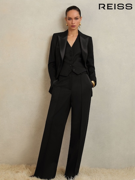 Reiss Black Della Petite Suit Jacket (W71085) | £280