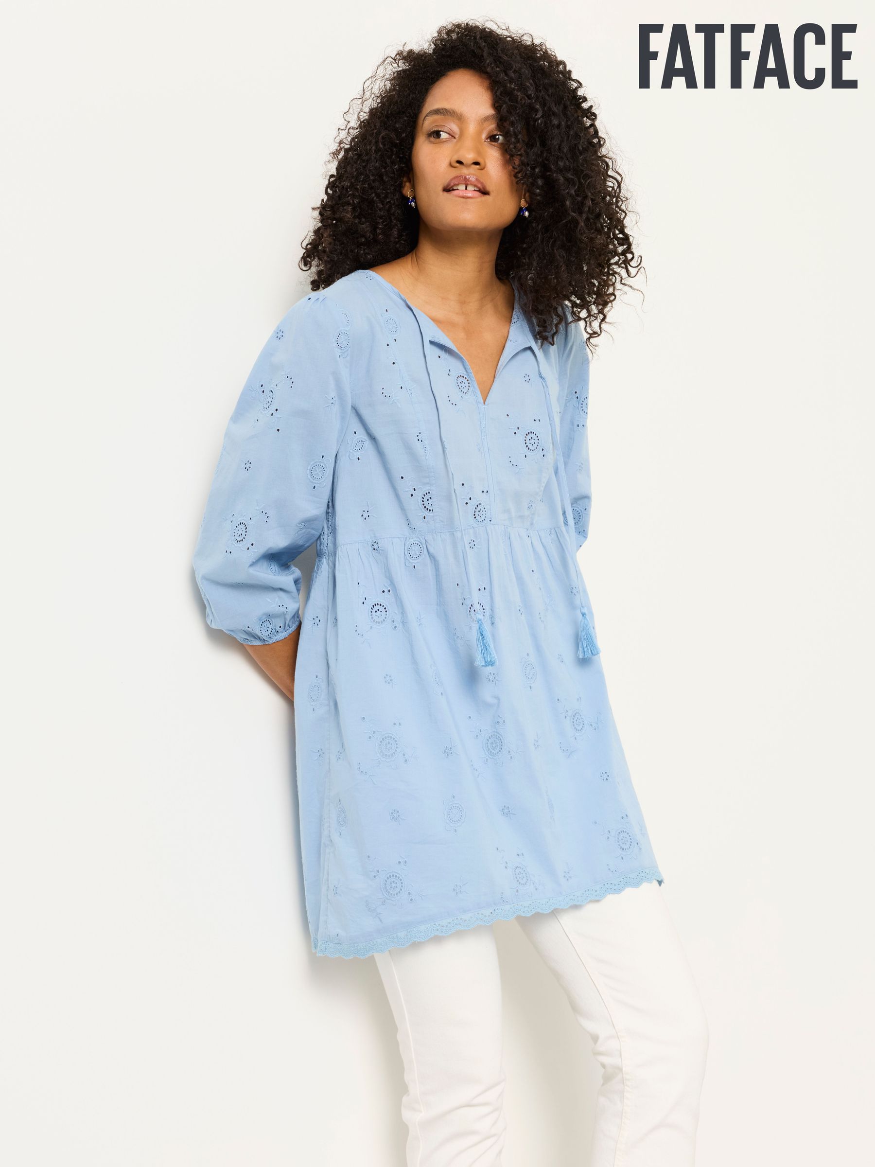 Buy Women's Blue Lace Tops Online | Next UK