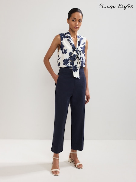 Phase Eight Blue Ellwood Trousers (W71282) | £95