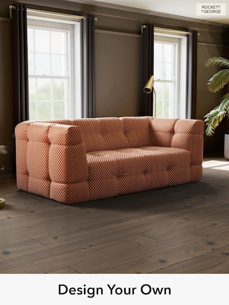 Cut Checkerboard/Rust Orange The Stevie By Rockett St George (W71312) | £1,450