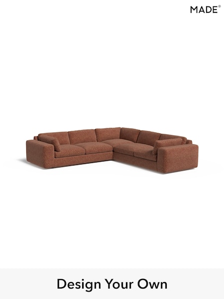 Tonal Boucle/Maroon Red and Light Caramel Alec By Made (W71346) | £3,125