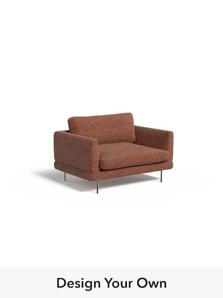 Tonal Boucle/Maroon Red and Light Caramel Lugani By Made (W71350) | £1,099