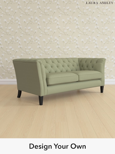 Edwin Herringbone/Hedgerow Green Chatsworth Button Back By Laura Ashley (W71364) | £1,425