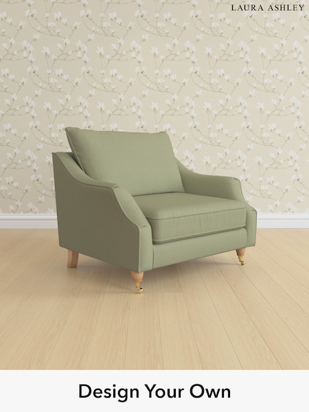 Edwin Herringbone/Hedgerow Green Beverley By Laura Ashley (W71367) | £1,000