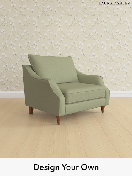 Edwin Herringbone/Hedgerow Green Beverley By Laura Ashley (W71367) | £1,000