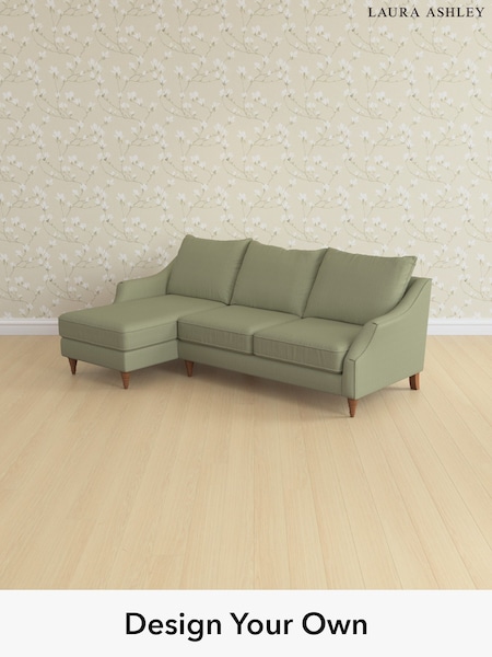 Edwin Herringbone/Hedgerow Green Beverley By Laura Ashley (W71367) | £2,175