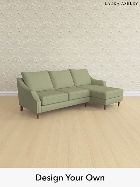 Edwin Herringbone/Hedgerow Green Beverley By Laura Ashley (W71367) | £2,175