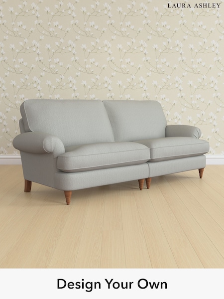 Edwin Herringbone/Pale Steel Grey Beaumaris By Laura Ashley (W71374) | £1,525