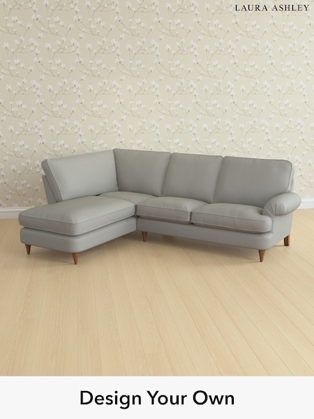 Edwin Herringbone/Pale Steel Grey Beaumaris By Laura Ashley (W71374) | £2,350