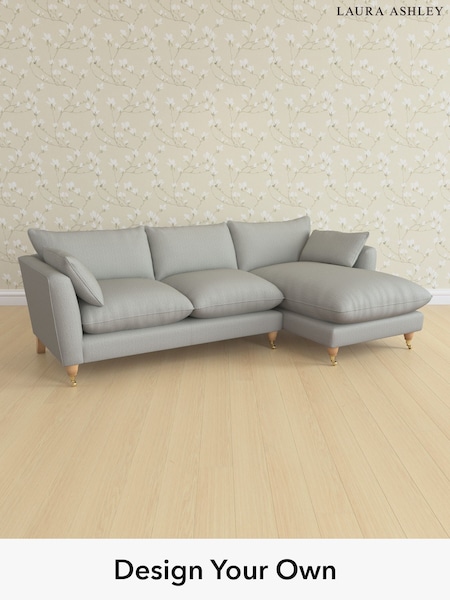 Edwin Herringbone/Pale Steel Grey Casterton By Laura Ashley (W71381) | £2,175