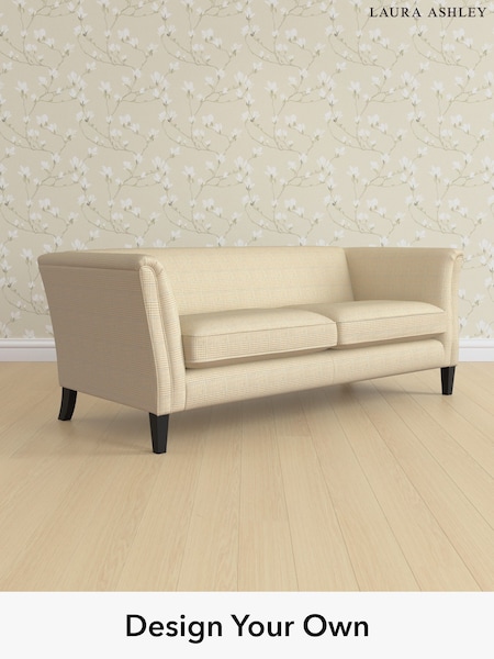 Birchgrove Check/Oatmeal Natural Chatsworth By Laura Ashley (W71385) | £1,525