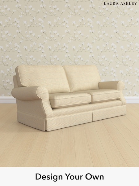 Birchgrove Check/Oatmeal Natural Padstow By Laura Ashley (W71387) | £1,475