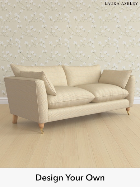 Birchgrove Check/Oatmeal Natural Casterton By Laura Ashley (W71390) | £1,575