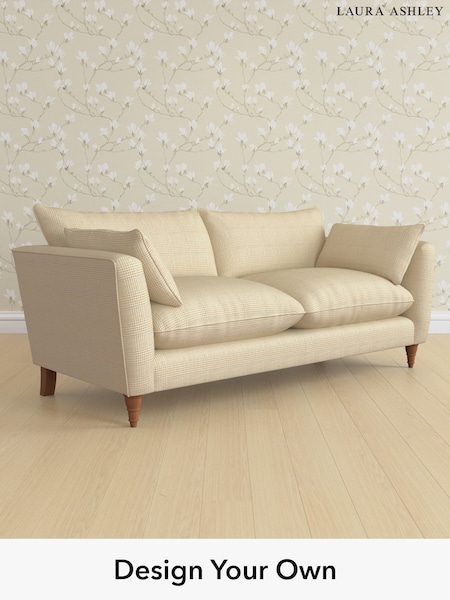 Birchgrove Check/Oatmeal Natural Casterton By Laura Ashley (W71390) | £1,575