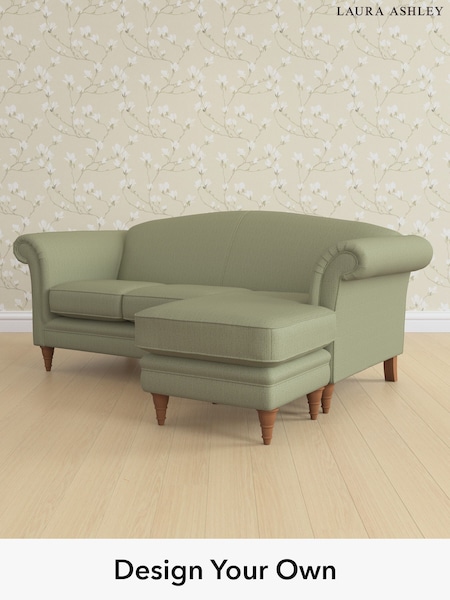 Edwin Herringbone/Hedgerow Green Gloucester By Laura Ashley (W71394) | £1,800