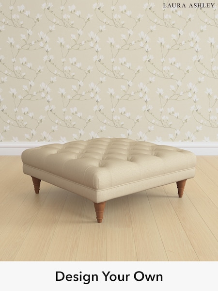Edwin Herringbone/Natural Gloucester Button Back By Laura Ashley (W71403) | £600
