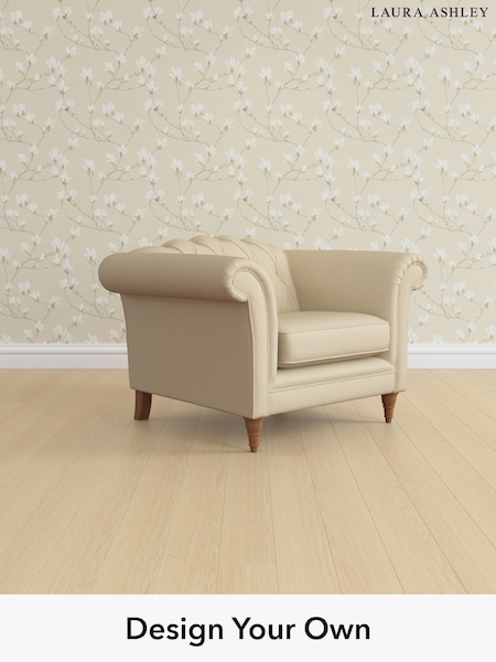 Edwin Herringbone/Natural Gloucester Button Back By Laura Ashley (W71403) | £950