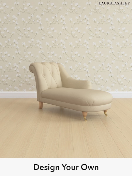 Edwin Herringbone/Natural Gloucester Button Back By Laura Ashley (W71403) | £1,100