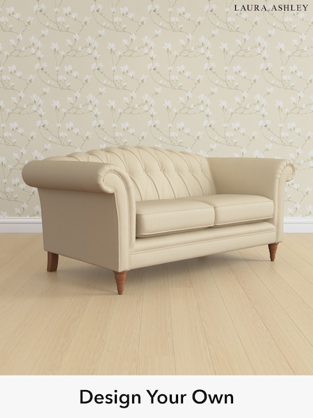 Edwin Herringbone/Natural Gloucester Button Back By Laura Ashley (W71403) | £1,325