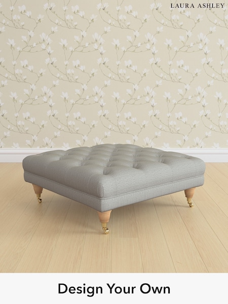 Edwin Herringbone/Pale Steel Grey Gloucester Button Back By Laura Ashley (W71406) | £600