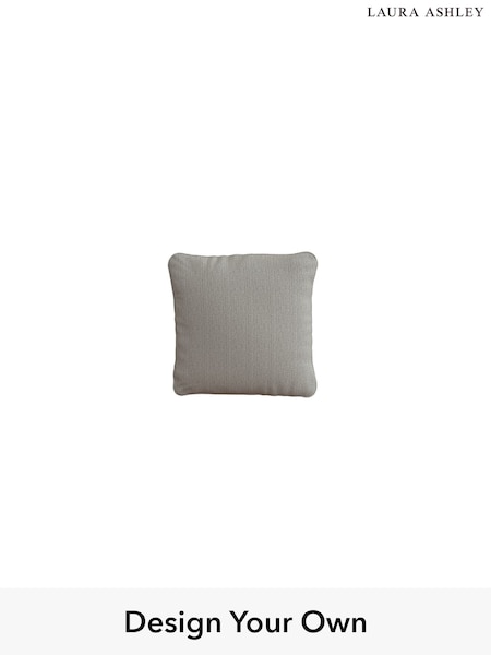 Edwin Herringbone/Pale Steel Grey Upholstery Cushions By Laura Ashley (W71407) | £50
